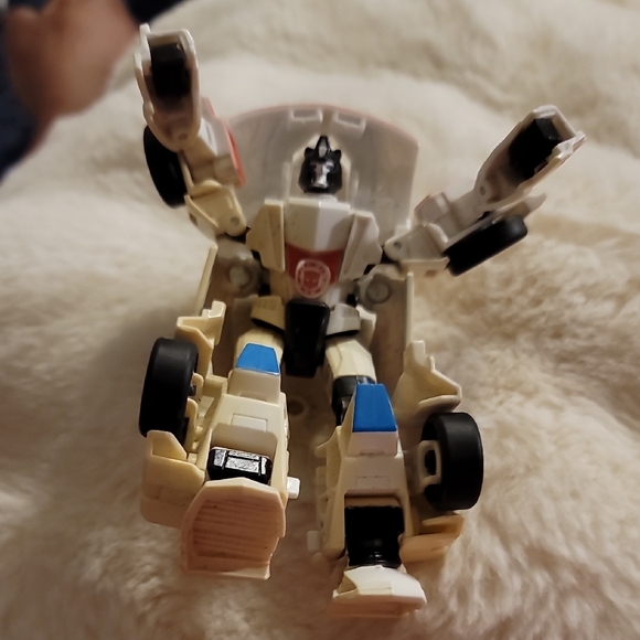 Blue and White Transformer  Humanoid Robot Action Figure - Picture 1 of 3